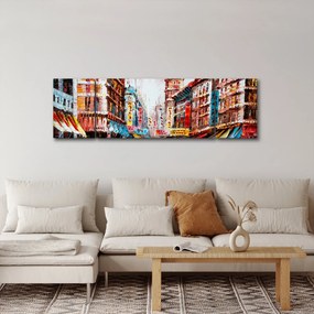Obraz - Hong Kong, obraz olejny (170x50 cm)