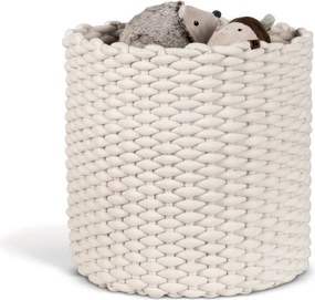 Tekstylny koszyk ø 40x40 cm Peach Skin Round XL – Bigso