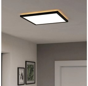 Eglo 901456-LED Ściemn. łaz. lampa ROVITO-R 17,6W/230V 39x39cm IP44 czarny + pilot