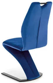 Krzesło tapicerowane K442 VELVET granatowe HALMAR