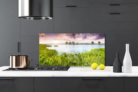 Panel Szklany Szuwary Nad Cichym Jeziorem