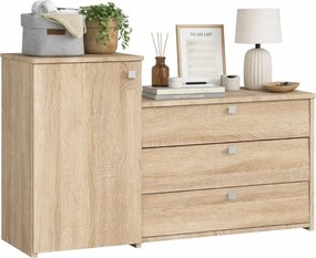 Zamykana szafka na obuwie dąb sonoma D0-R93