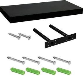 Półka ścienna Stilista  Volato, 30 cm, czarna