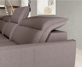 Narożnik MURILLO XL z elektryczną regulacją siedziska Lewostronny w tkaninie VOUGE 04 WERSAL