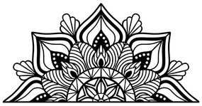 Metalowa dekoracja ścienna 118x59 cm Mandala – Wallity