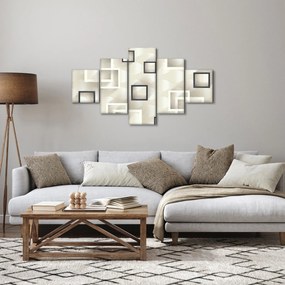 Geometryczny abstrakcyjny obraz (125x70 cm)