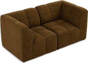 Musztardowa aksamitna sofa 180 cm Aloha – Makamii