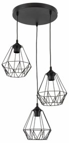 Lampa wisząca BENDINNI II czarna ELTAP