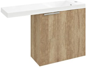 Wisząca szafka bez umywalki w dekorze dębu w naturalnym kolorze 50x50 cm Latus Vi – Sapho