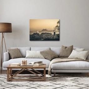 Obraz - Miasto pod mgłą (70x50 cm)