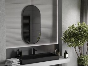 Mexen Loft lustro łazienkowe owalne 100 x 50 cm, rama czarna - 9851-100-050-000-70