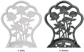 Zestaw metalowych krzeseł ogrodowych Safari - biały