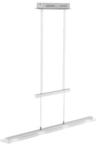 Metalowa lampa wisząca LED w kolorze srebra Tenso – Fischer &amp; Honsel