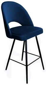 Hoker niski ISKAR VELVET granatowy ATOS