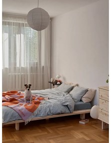 Łóżko dwuosobowe z drewna sosnowego ze stelażem 140x200 cm Japan – Karup Design