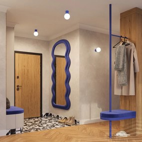 Niebieska lampa sufitowa ze szklanym kloszem ø 12 cm Orbital – Sollux