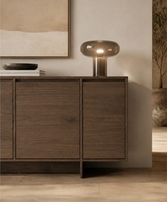 Komoda czterodrzwiowa Zolia 180 cm na cokole - orzech elegant