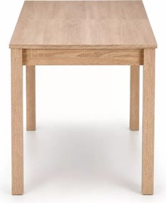Nowoczesny rozkładany stół Plissee 100-135x60 cm prostokątny z laminowanym blatem i nogami do kuchni