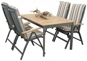 CONCEPT FSC - stół ogrodowy z blatem tekowym 150 x 90 x 75 cm