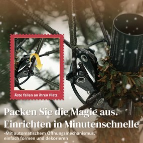 HOMCOM Sztuczna Choinka 150 cm ze składanymi gałęziami, metalowy stojak, wszechstronny, Zielony | Aosom PL