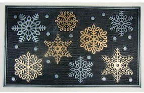 Wycieraczka gumowa Płatki śniegu, 47 x 75 cm