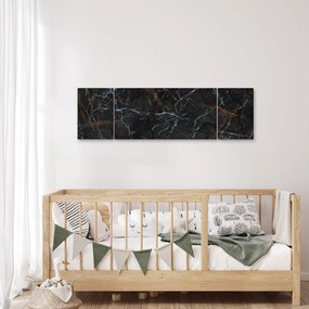 Obraz - Czarny marmur (170x50 cm)