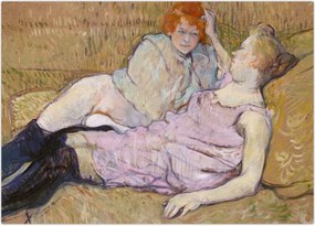 Obraz - Henri de Toulouse-Lautrec, The Sofa, reprodukcje (70x50 cm)