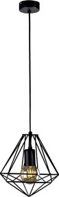 Wisząca lampa pojedyncza czarna R5-D04