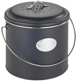 Czarny pojemnik na odpadki organiczne 6 l Nero – Wenko