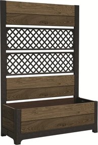 Keter Donica Deco Tulip 110 l, 2 panele, brązowy