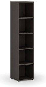 Regał biurowy PRIMO WOOD, 400 x 420 x 1781 mm, wenge