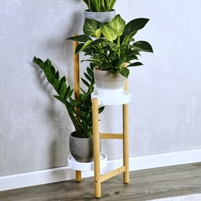 Kesper 17275 Bambusowy stojak na kwiaty 28 x 34 x70 cm