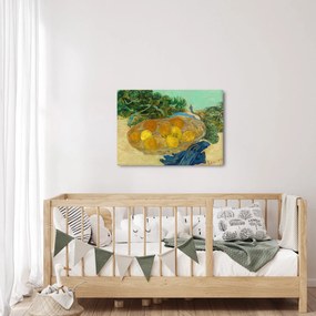 Obraz - Vincent van Gogh, Still Life of  Oranges and Lemons with  Blue Gloves, reprodukcje (70x50 cm)
