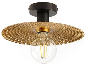 ONLI - Lampa sufitowa GOLDEN 1xE27/22W/230V śr. 28 cm złota/czarna