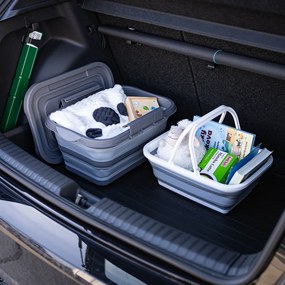 4Home Składany koszyk silikonowy na zakupy Clean