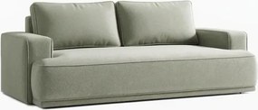 Sofa z Funkcją Spania CAMELIA Szara Boucle Nowoczesna