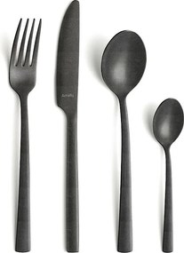 Zestaw sztućców Vintage Black z matowego stali nierdzewnej 16 elementów