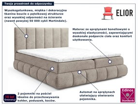 Szare nowoczesne łóżko pikowane 5 rozmiarów Z8-W06