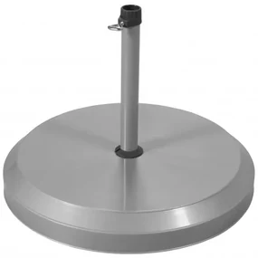Stojak na parasole - betonowy 20 kg srebrny