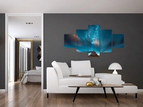Obraz niebieskiej drogi mlecznej (125x70 cm)