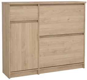 Uchylna szafka na buty w dekorze dębu w naturalnym kolorze 109x93x32 cm Naia – Tvilum