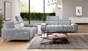 Sofa kanapa PALLADIO z elektrycznym systemem rozkładania siedziska regulowane zagłówki WERSAL