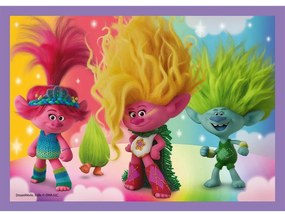 Trefl Puzzle Trolle 3 Kolorowe przygody, 4w1 (35, 48, 54, 70 elem.)