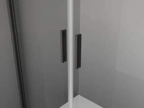 Mexen Exo drzwi prysznicowe podwójne uchylne 70 cm, transparent, czarne - 8182-070-000-70-00