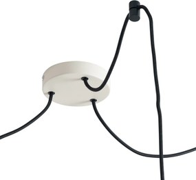 Lampa wisząca Japandi beżowa 50 cm 3-punktowa - Plu