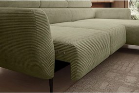 Narożnik ALISSON S/MINI Prawostronny z elektrycznym wysuwem w tkaninie POSO 135 WERSAL