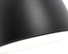 Industrialna lampa ścienna czarna z regulowanym ramieniem - Merle