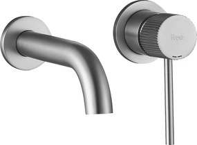 Bateria Umywalkowa Podtynkowa Rea Lungo Stripe Nikiel Szczotkowany