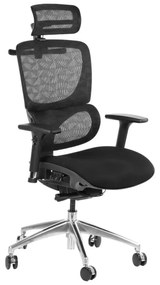 Fotel biurowy ERGONEW S1A czarny tkanina STEMA