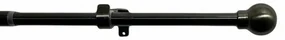 Rozszerzalny zestaw zasłon Ball 16/19 mm czarnynikiel, 200 - 350 cm, bez pierścieni, 200 - 350 cm